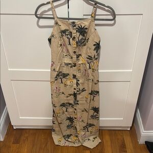 Old navy Tropical Print Button-Down Dress
